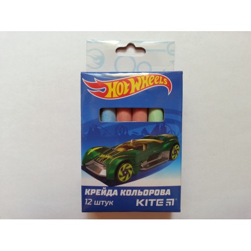 Мелки разноцветные для мольберта Hot Wheels 12 шт разноцветные Мелки разноцветные для мольберта Hot Wheels 12 шт разноцветные