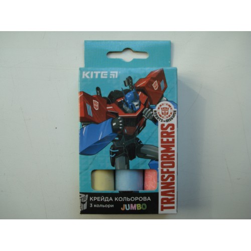 Мелки разноцветные для досок Jumbo Transformers средние в наборе 3 шт
